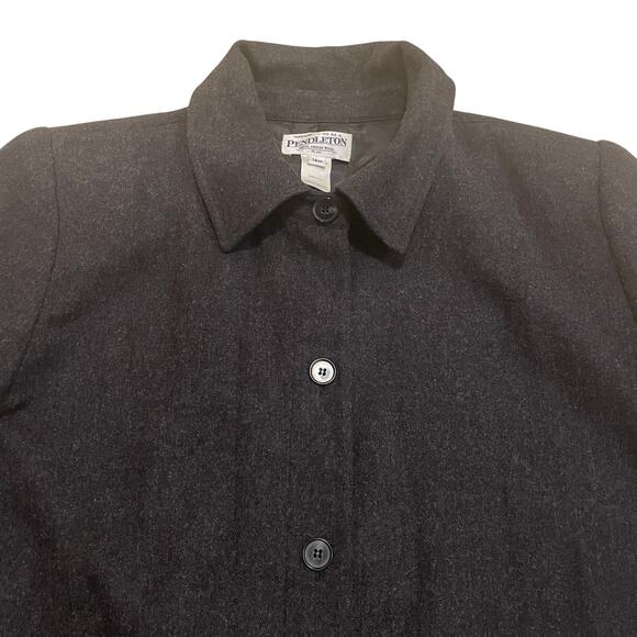 Pendleton 18W Plus 100% Virgin Wool Blazer | Black USA Classic Lined Jacket Coat - Picture 10 of 10